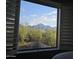 Picture window frames an exquisite view of the landscape and mountain range with a blue sky at 10284 E Mallow Cir, Scottsdale, AZ 85255