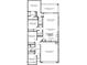Detailed floor plan showcasing four bedrooms, two baths, a large great room and a covered patio at 10608 W Sonrisas St, Tolleson, AZ 85353