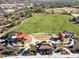 Aerial view of the community playground and park at 12118 W Dove Wing Way, Peoria, AZ 85383