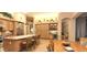 Modern kitchen boasting a large island with seating, stainless steel appliances, and custom cabinetry at 136 E Desert Wind Dr, Phoenix, AZ 85048