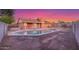 Backyard featuring a pool, patio, and fenced yard perfect for outdoor entertaining and relaxation at 17220 N 55Th Ave, Glendale, AZ 85308