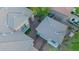 Unique aerial view of tile roofs, landscaping features, and a stone courtyard at 22847 N 53Rd E St, Phoenix, AZ 85054