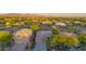 This aerial image shows a desert neighborhood and a home with nice desert landscaping at 22847 N 53Rd E St, Phoenix, AZ 85054