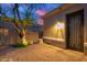 Charming courtyard featuring brick pavers, a secure gated entry, and convenient access to the home at 22847 N 53Rd E St, Phoenix, AZ 85054