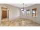 Light-filled breakfast nook with large windows showcases the outdoor mountain views at 28758 N Ashbrook Ln, San Tan Valley, AZ 85144