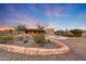 Beautiful southwestern home featuring desert landscaping and a circular driveway at 28758 N Ashbrook Ln, San Tan Valley, AZ 85144
