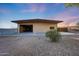 This property includes a large detached garage and outbuilding with a high roofline and generous parking apron at 28758 N Ashbrook Ln, San Tan Valley, AZ 85144