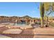 Pool area with a built-in waterfall at 28758 N Ashbrook Ln, San Tan Valley, AZ 85144