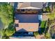 Overhead view of a property featuring well-maintained landscaping and a backyard at 3055 N Red Mtn # 122, Mesa, AZ 85207