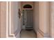 Close up of front entryway with leaded glass sidelights at 3055 N Red Mtn # 122, Mesa, AZ 85207