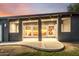 Stylish entryway featuring modern architectural details, recessed lighting, and a glimpse into the inviting interior at 6746 E Monterosa St, Scottsdale, AZ 85251