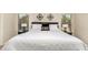 Comfortable main bedroom with symmetrical design and a plush white comforter on the bed at 80 W Grey Stone St, San Tan Valley, AZ 85143