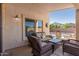 Covered patio with comfortable seating area for relaxing outdoors at 80 W Grey Stone St, San Tan Valley, AZ 85143