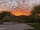 Back patio featuring string lights and a colorful sunset sky view, creating a relaxing retreat at 12366 N 129Th St, Scottsdale, AZ 85259