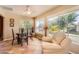 Bright breakfast nook with large windows offering plenty of natural light at 12927 W Shadow Hills Dr, Sun City West, AZ 85375