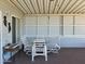 Relaxing outdoor patio with comfortable seating and a neutral color scheme at 17200 W Bell Rd # 1279, Surprise, AZ 85374