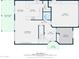 Detailed floor plan showcasing the layout with dimensions of the living room, kitchen, bedrooms, and outdoor areas at 33287 N Windmill Run, San Tan Valley, AZ 85144
