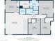 Upstairs floor plan showing the layout of the bedrooms, bathrooms, Gathering room, and laundry room with dimensions at 33287 N Windmill Run, San Tan Valley, AZ 85144