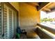 Private balcony with seating offers a cozy outdoor space and natural light at 3825 E Camelback Rd # 290, Phoenix, AZ 85018