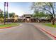 Clubhouse building exterior featuring a beautifully landscaped entrance at 40619 N Candlewyck Ln, Phoenix, AZ 85086