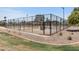 Exterior view of well-maintained pickleball courts within a fenced-in recreation area at 4502 W Continental Dr, Glendale, AZ 85308