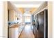 Bright eat-in kitchen featuring ample counter space, white cabinets, and black appliances at 4516 E Willow Ave, Phoenix, AZ 85032