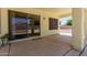 Spacious covered patio with direct access to the backyard through sliding glass doors at 6276 N 75Th Ln, Glendale, AZ 85303