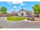 Spacious backyard featuring a built-in gas grill at 1384 E Leslie Ave, San Tan Valley, AZ 85140