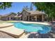 Inviting backyard pool and patio area, perfect for outdoor entertaining at 1750 E Mallory St, Mesa, AZ 85203