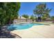 Inviting backyard pool with a patio and a grassy area at 1750 E Mallory St, Mesa, AZ 85203