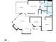 Detailed floor plan of a home showing layout of rooms including kitchen, living room, bedrooms, and bathrooms at 1825 W Ray Rd # 1119, Chandler, AZ 85224