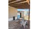 Outdoor patio featuring seating and a view of neighboring mobile homes at 2060 N Center St # 282, Mesa, AZ 85201