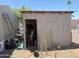 Exterior shed is filled with household equipment and building materials, no roof installed at 2060 N Center St # 282, Mesa, AZ 85201