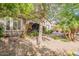 Scenic backyard featuring a desert landscape, mature trees, and colorful flowerbeds at 2567 E San Isido Trl, Casa Grande, AZ 85194