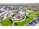 Beautiful aerial view of the community splash pad, picnic area, and playground at 2567 E San Isido Trl, Casa Grande, AZ 85194