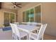 Outdoor patio space with a view into the house, perfect for comfortable living and outdoor dining at 27562 N 99Th Dr, Peoria, AZ 85383