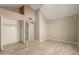 Bright bedroom features vaulted ceilings, wood-look floors, and a large closet at 4601 N 102Nd Ave # 1116, Phoenix, AZ 85037