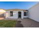 Inviting front entrance with a decorative security door and well-maintained landscaping at 4855 E Gary St, Mesa, AZ 85205