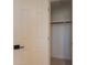 Close-up of a walk-in closet entrance with single shelf and rod, offering ample storage space at 4855 E Gary St, Mesa, AZ 85205