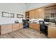 Spacious home office with custom built-in cabinetry, ample workspace, and natural light for productivity at 4960 E Dale Ln, Cave Creek, AZ 85331