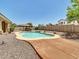 Beautiful pool with a charming gazebo, ideal for enjoying sunny days and outdoor gatherings at 8031 W Morten Ave, Glendale, AZ 85303