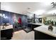 Modern bathroom featuring a glass-enclosed shower, sleek dual vanity, and contemporary fixtures at 1040 E Osborn Rd # 501, Phoenix, AZ 85014