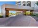 Circular driveway leading to a grand entrance and golden glass doors at 1040 E Osborn Rd # 501, Phoenix, AZ 85014