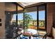 Balcony features a small dining table with great views of the golf course at 1040 E Osborn Rd # 501, Phoenix, AZ 85014