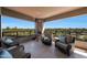 Comfortable patio seating and a barbecue with stunning golf course and city views at 1040 E Osborn Rd # 501, Phoenix, AZ 85014