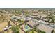Aerial shot featuring a large neighborhood of single-Gathering homes, landscaped yards, and community streets at 11312 E Enrose St, Mesa, AZ 85207