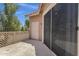 Outdoor balcony featuring an access door and large sliding glass doors, creating a seamless indoor-outdoor living experience at 1633 E Lakeside Dr # 127, Gilbert, AZ 85234