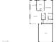 Detailed floor plan showcasing the layout of the kitchen, living room, bedrooms, and garage at 1739 E Carter Rd, Phoenix, AZ 85042