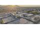 An aerial view of a new construction neighborhood showcasing home sites ready for building your dream home at 2005 W Lincoln Ct, Queen Creek, AZ 85144