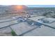 An aerial view of a new construction neighborhood showcasing home sites ready for building your dream home at 2005 W Lincoln Ct, Queen Creek, AZ 85144